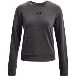 Damska bluza z kołnierzem typu crew neck Under Armour Rival. Brązowe bluzy Under Armour, s, bez wzorów, bez kaptura. W wyprzedaży za 142.50 zł.