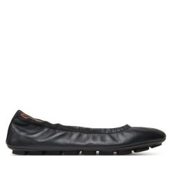 Baleriny BOSS. Czarne baleriny Boss, bez wzorów, bez obcasa. Za 1,099.00 zł.
