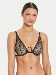 Chantelle Biustonosz z fiszbiną Vibrate C018MA Czarny. Czarne biustonosze Chantelle, bez wzorów, z syntetyku. Za 309.99 zł.
