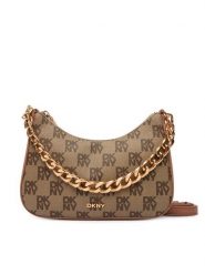 DKNY Torebka R53E6I10 Brązowy. Brązowe torebki klasyczne DKNY, bez wzorów, ze skóry, bez dodatków. Za 609.99 zł.