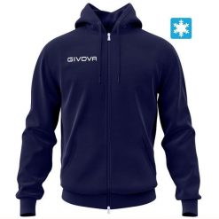 Bluza sportowa Givova King niebieska. Czarne bluzy Givova, na lato, bez wzorów, z bawełny, bez kaptura. Za 102.24 zł.