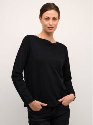 Cream Sweter Crdela Knit 10611709 Czarny Regular Fit. Czarne swetry Cream, xs, bez wzorów, z wiskozy, bez ramiączek. Za 69.99 zł.