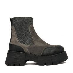 Sztyblety G-Star Raw. Szare botki G-Star Raw, bez wzorów, bez obcasa, na płaskiej podeszwie, bez zapięcia. Za 439.99 zł.
