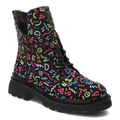 Kolorowe Botki Artiker Stylowe Obuwie Damskie Premium. Czarne botki Artiker, bez wzorów, z jeansu, bez obcasa, bez zapięcia. Za 329.00 zł.