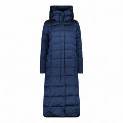 Płaszcz damski turystyczne CMP 32K3136. Niebieskie płaszcze CMP, m, bez wzorów, bez kaptura. W wyprzedaży za 559.99 zł.