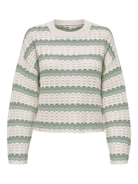 ONLY Sweter w kolorze kremowo-zielonym rozmiar: M. Zielone swetry Only, m, bez wzorów, ze splotem, bez ramiączek. Za 124.95 zł.