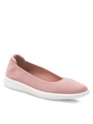 Clara Barson Baleriny Merle H20630-01 Różowy. Czerwone baleriny Clara Barson, bez wzorów, z materiału, bez obcasa. Za 79.99 zł.