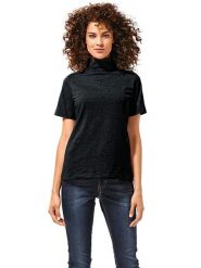 Heine Koszulka w kolorze czarnym rozmiar: 38. Czarne bluzki Heine, bez wzorów, bez kołnierzyka, bez ramiączek. Za 69.99 zł.