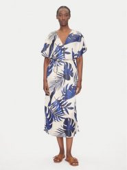 Vero Moda Sukienka letnia Vina 10327430 Beżowy Relaxed Fit. Brązowe sukienki Vero Moda, na lato, xs, bez wzorów, z wiskozy, bez kołnierzyka, bez ramiączek. Za 179.99 zł.