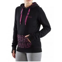 Bluza turystyczna damska Viking Laxa Bamboo z kapturem. Czarne bluzy Viking, xs, bez wzorów, z kapturem. W wyprzedaży za 126.49 zł.