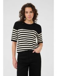 Kaffe Sweter w kolorze czarno-kremowym rozmiar: S. Brązowe swetry Kaffe, s, bez wzorów, bez ramiączek. Za 60.99 zł.