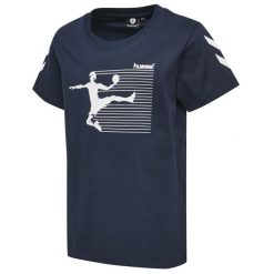 Koszulka sportowa Hummel T-shirt HMLKEVYNC. Niebieskie koszulki sportowe Hummel, bez wzorów, bez ramiączek, do koszykówki. Za 50.00 zł.