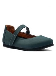 Comfortfusse Skórzane baleriny w kolorze granatowym z paskiem rozmiar: 41. Niebieskie baleriny Comfortfüße, bez wzorów, z nubiku, bez obcasa. Za 299.45 zł.
