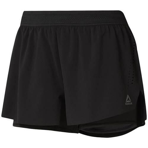 Spodnie treningowe damskie Reebok Epic Short. Czarne spodnie dresowe Reebok, bez wzorów, na fitness i siłownię. Za 253.00 zł.