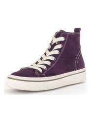 Gabor Skórzane sneakersy w kolorze fioletowym rozmiar: 37. Różowe trampki Gabor, bez wzorów, za kostkę, bez zapięcia. Za 281.95 zł.