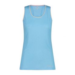 Damski tank top CMP. Niebieskie topy CMP, s, bez wzorów, bez kołnierzyka, bez ramiączek. Za 192.00 zł.