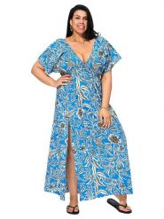 Aller Simplement Sukienka w kolorze niebieskim rozmiar: 50/52. Niebieskie sukienki Aller Simplement, na co dzień, bez wzorów, z bawełny, klasyczne, bez kołnierzyka, bez ramiączek, maxi, proste. Za 100.99 zł.