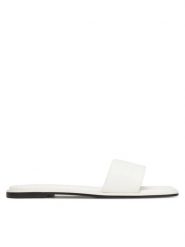 Calvin Klein Klapki Flat Slide - He HW0HW02378 Biały. Białe klapki Calvin Klein, bez wzorów, z materiału, bez obcasa. Za 249.99 zł.