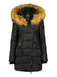 Maison Montaigne Parka "Ausmai" w kolorze czarnym rozmiar: XL. Czarne parki Maison Montaigne, xl, bez kaptura. Za 229.46 zł.
