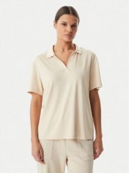 EA7 Emporio Armani Polo 7W001462 AF13919 U1088 Beżowy Regular Fit. Brązowe koszulki polo EA7 Emporio Armani, xxl, bez wzorów, bez kołnierzyka, bez ramiączek. Za 399.99 zł.