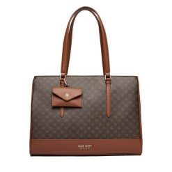 Torebka Nine West. Brązowe shopper Nine West, bez wzorów, bez dodatków. Za 289.99 zł.