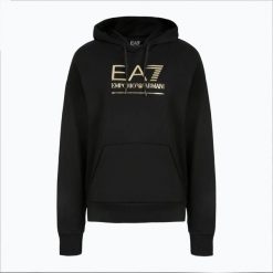 Bluza damska EA7 Emporio Armani Train Visibility Hoodie. Czarne bluzy EA7 Emporio Armani, xs, bez wzorów, z bawełny, bez kaptura. Za 399.99 zł.