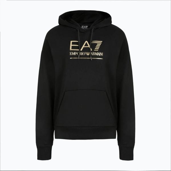 Bluza damska EA7 Emporio Armani Train Visibility Hoodie. Czarne bluzy EA7 Emporio Armani, xs, bez wzorów, z bawełny, bez kaptura. Za 399.99 zł.