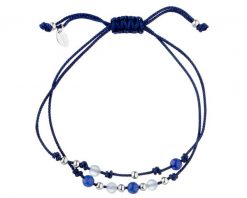 Bransoletka z elementami srebra i kamieniami chalcedonu - kulki. Bransoletki Apart, srebrne. Za 139.00 zł.