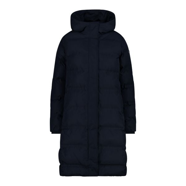 Płaszcz damski turystyczne CMP 34K0096. Czarne płaszcze CMP, xl, bez wzorów, z materiału, z kapturem. Za 384.99 zł.