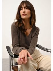 Just Cashmere Kaszmirowy sweter "Joan" w kolorze brązowym rozmiar: L. Brązowe swetry Just Cashmere, l, bez wzorów, z kaszmiru, bez ramiączek. Za 347.99 zł.
