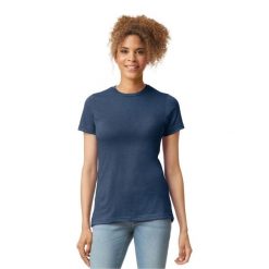Koszulka Damska CVC. Niebieskie bluzki GILDAN, xl, bez wzorów, sportowe, bez kołnierzyka, bez ramiączek. Za 42.99 zł.