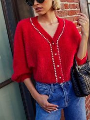 LA Angels Kardigan w kolorze czerwonym rozmiar: S. Czerwone kardigany LA Angels, s, bez wzorów. Za 173.99 zł.