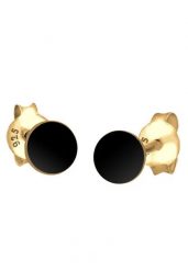 Elli Damskie Koło Podstawowe Geo Trend w pozłacanym srebrze próby 925 Sterling Silver Kolczyki 1 ct. Szare kolczyki Elli, pozłacane. Za 168.99 zł.