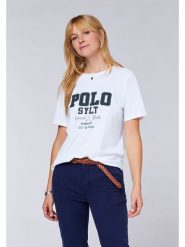 Polo Sylt Koszulka w kolorze białym rozmiar: L. Białe bluzki Polo Sylt, l, bez wzorów, bez kołnierzyka, bez ramiączek. Za 83.45 zł.