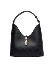 Furla Torebka Goccia M WB01499 BX3947 KH O6000 Czarny. Czarne torebki klasyczne Furla, bez wzorów, ze skóry, bez dodatków. Za 1,389.00 zł.