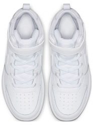 Nike Sportswear Sneakersy "Court Borough 2" w kolorze białym rozmiar: 28,5. Białe trampki Nike Sportswear, bez wzorów, z materiału, za kostkę, bez zapięcia. Za 123.25 zł.
