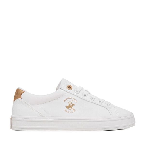 Tenisówki Beverly Hills Polo Club. Białe trampki Beverly Hills Polo Club, bez wzorów, bez zapięcia. Za 149.99 zł.