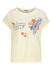 Eight2Nine Koszulka w kolorze jasnożółtym rozmiar: S. Żółte bluzki Eight2Nine, s, bez wzorów, z bawełny, bez kołnierzyka, bez ramiączek. Za 65.38 zł.