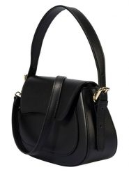Florence Bags Skórzana torebka "Samac" w kolorze czarnym - 24 x 19 x 9 cm rozmiar: onesize. Czarne torby na ramię Florence Bags, bez wzorów, z materiału, przez ramię, bez dodatków. Za 313.24 zł.