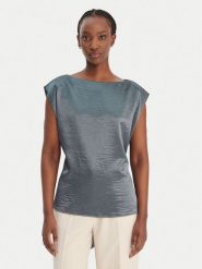 Guess Bluzka W6RH19 W2612 Zielony Regular Fit. Zielone bluzki Guess, l, z aplikacjami, z syntetyku, bez kołnierzyka, bez ramiączek. Za 349.99 zł.