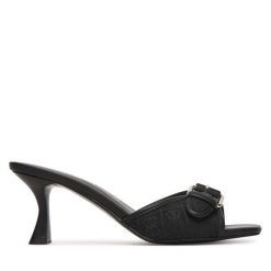 Klapki Guess. Czarne klapki Guess, z aplikacjami, bez obcasa. Za 471.99 zł.