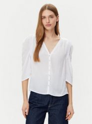 Morgan Bluzka 251-CALA Biały Regular Fit. Białe bluzki Morgan, bez wzorów, z syntetyku, bez kołnierzyka, bez ramiączek. Za 149.99 zł.