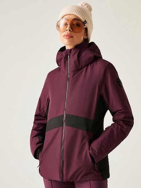 Dare 2b Kurtka narciarska "Issy" w kolorze bordowo-czarnym rozmiar: 32. Czerwone kurtki narciarskie Dare 2b, m, bez wzorów, bez kaptura, narciarskie. Za 278.45 zł.