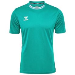 Koszulka Hummel Playful. Niebieskie bluzki Hummel, bez wzorów, sportowe, bez kołnierzyka, bez ramiączek. Za 137.00 zł.