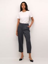 Kaffe Spodnie w kolorze szarym rozmiar: 40. Szare spodnie materiałowe Kaffe, na co dzień, bez wzorów, z materiału. Za 195.99 zł.