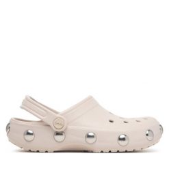Klapki Crocs. Białe klapki Crocs, bez wzorów, bez obcasa. Za 259.99 zł.