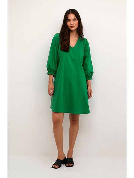 CULTURE Sukienka w kolorze zielonym rozmiar: L. Zielone sukienki Culture, na co dzień, l, bez wzorów, bez kołnierzyka, bez ramiączek, mini, proste. Za 127.95 zł.