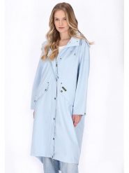 Schmuddelwedda Płaszcz przeciwdeszczowy w kolorze błękitnym rozmiar: XXL. Niebieskie kurtki sportowe Schmuddelwedda, xxl, bez wzorów, bez kaptura, outdoorowe. Za 208.99 zł.