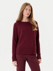 Marella Sweter Celia 2523366215 Bordowy Regular Fit. Czerwone swetry Marella, s, bez wzorów, z wełny, bez ramiączek. Za 859.99 zł.