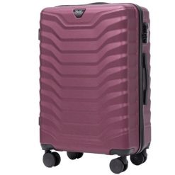 Walizka średnia Wings PEAFOWL 2.0 24" BURGUNDY. Czerwone walizki Wings, bez wzorów, średnie. Za 209.90 zł.